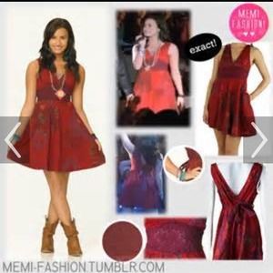 Red free people dress