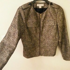 Michael Kors Gold Silk Jacket