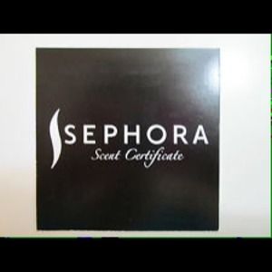 Sephora Sent Certificate