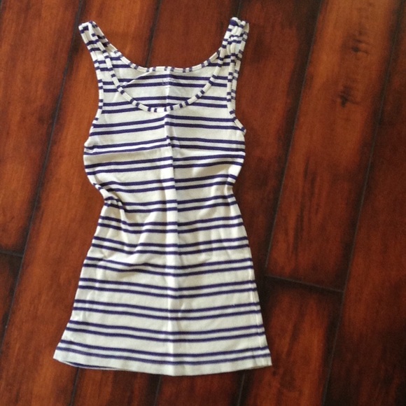 Ann Taylor Tops - • Ann Taylor Loft Striped Tank Top •