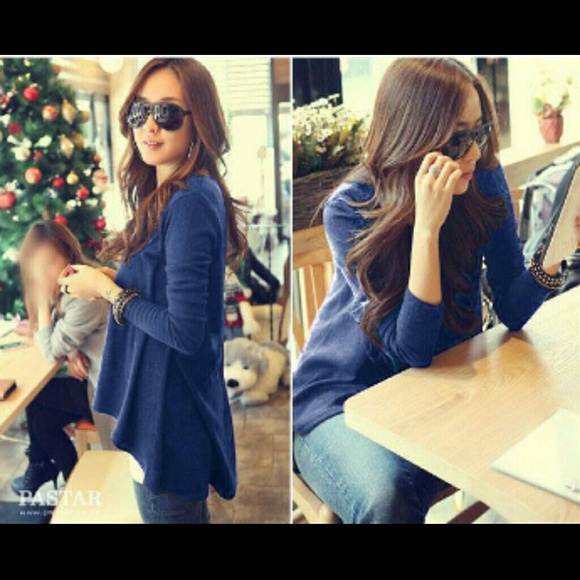 🎉NEW🎉Asymmetric hem high low T-Shirt top-black - Picture 2 of 3