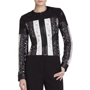 Tarik-print blocked jacket