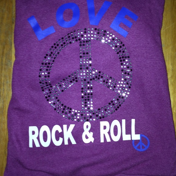 Size Small; Purple rhinestoned Butter zip up