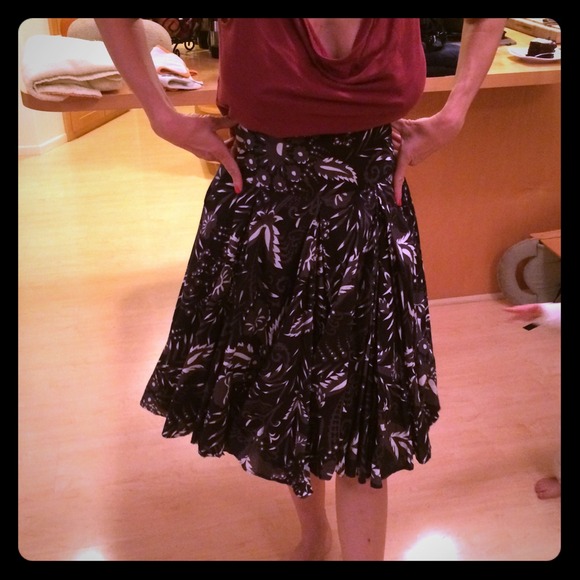 ZARA floral skirt