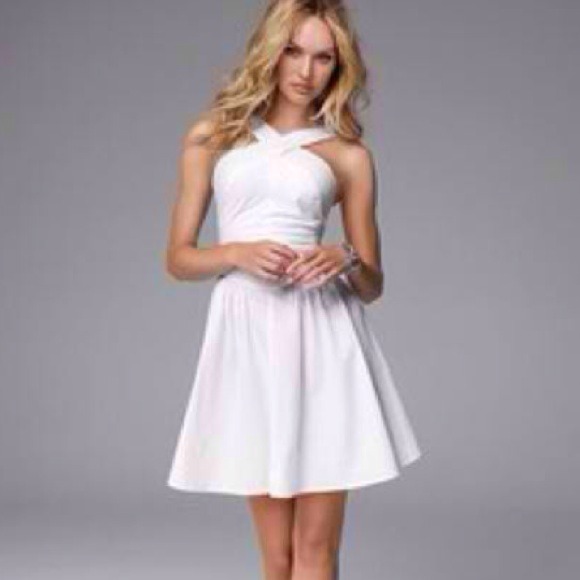 Victoria's Secret white crossed back dress