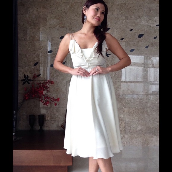 🎉HP🎉✨ Light Cream Chiffon Ruffle Princess Dress✨ - Picture 4 of 4