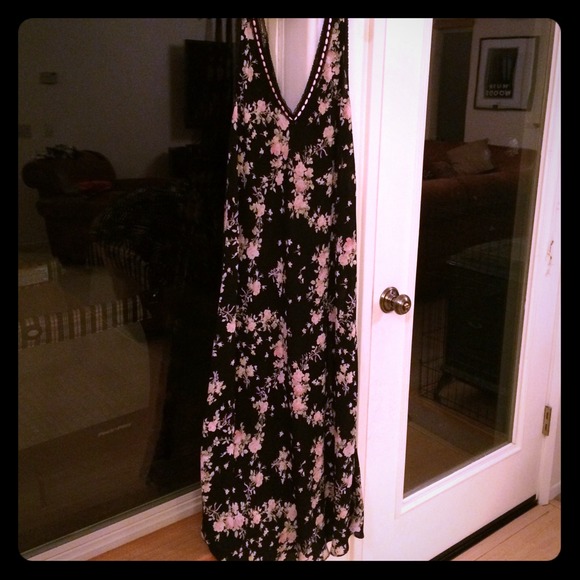 Long lingerie floral night gown