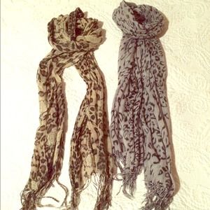 Animal print scarfs