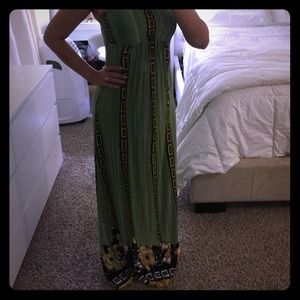 Halter / tube maxi dress