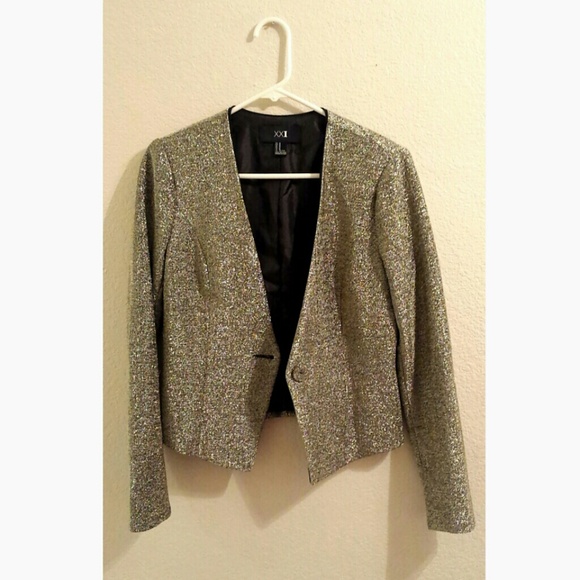NWOT Sparkly Gold/Black Blazer