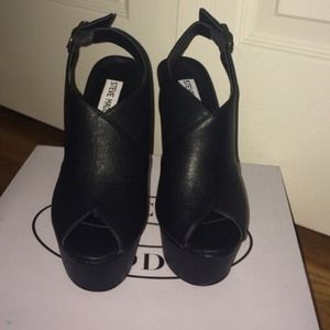 Black chunky heel