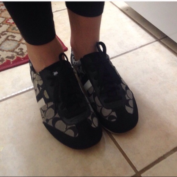 Coach Sneakers and Black Flats for meganishly