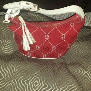 Vintage Authentic Red Downey & Bourke Bucket Purse