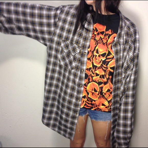 Vintage green flannel