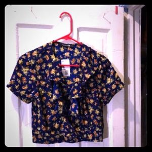 Forever 21 floral crop top