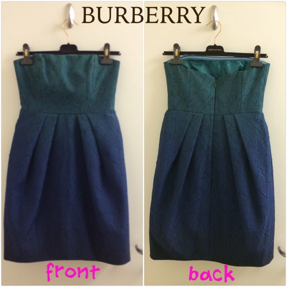 Burberry Dresses & Skirts - ✨NWT✨BURBERRY green+navy mini dress