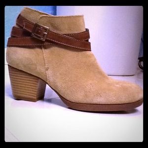 Genuine Leather Tan Booties