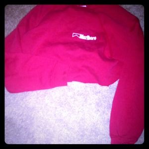 Red crop top sweater