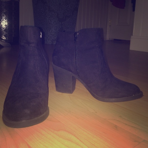 Suede booties