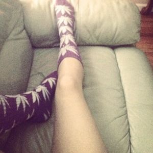Purple HUF socks! 🍁😙💨