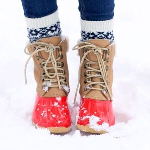 Sperry for j crew top sider rain snow boots NEW