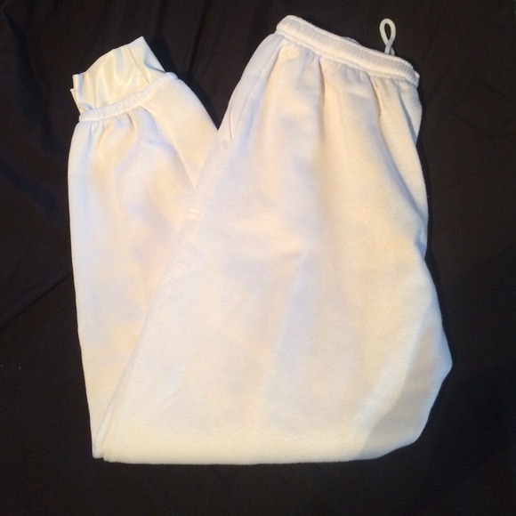 White sweatpants
