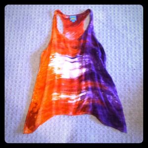 •50% OFF! • C&C purple and orange trapeze top