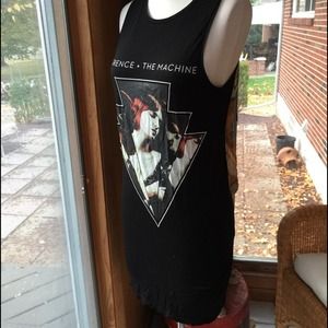 Florence and the machine black asymmetrical dress