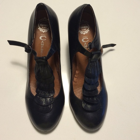 Jeffrey Campbell Shoes - Jeffrey Campbell Scalloped T-Strap Heels