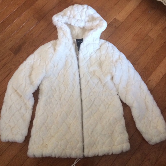 Brand new Faux fur white jacket