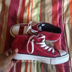 Delicately worn sneakers