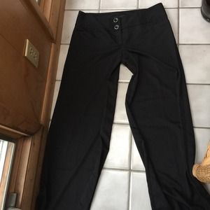 Black wide leg pants