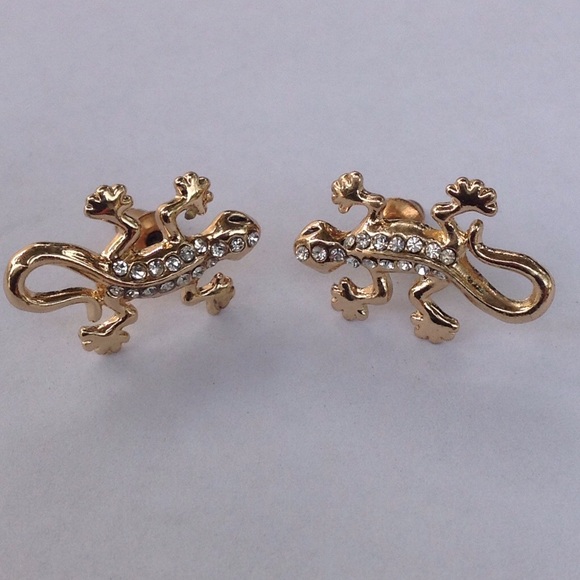 Jewelry - Crystal Gecko Earrings