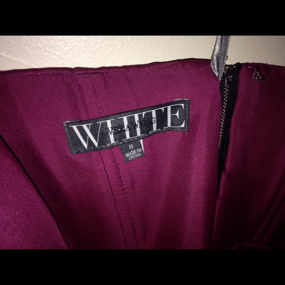 Vera Wang Mulberry Gown 8 - Picture 3 of 3