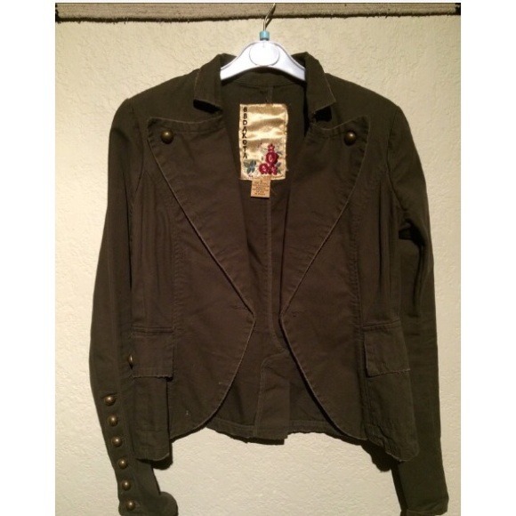 BB Dakota Olive Military Blazer