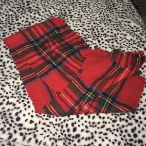 Red Plaid Scarf
