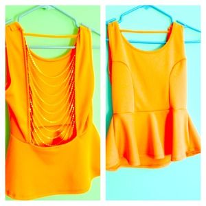 A peplum top