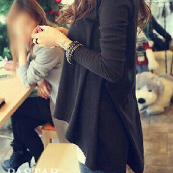 🎉NEW🎉Asymmetric hem high low T-shirt top- blue - Picture 3 of 3