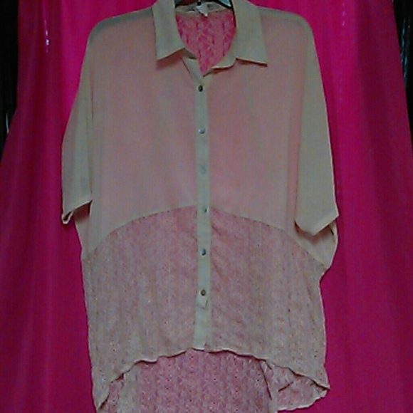 Semi sheer blouse