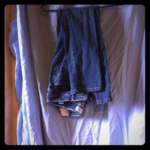 Skinny short cut jeans