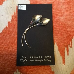 Stuart Nye Sterling Silver Calla Lily Pin