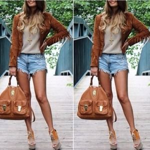 Sold-out Zara Boho Western Fringe Jacket