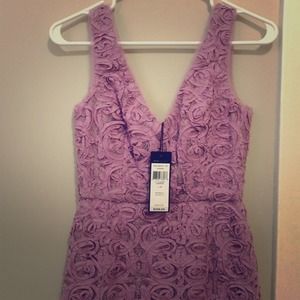 Size 0 lavender rose pattern bcbg dress