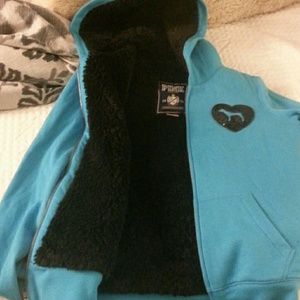 Victoria's Secret faux fur hoodie