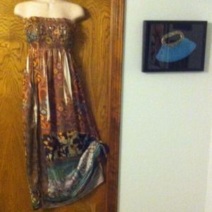 Boho, embellished dress