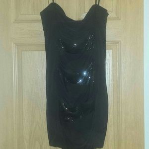 Bcbg black sleeveless dress