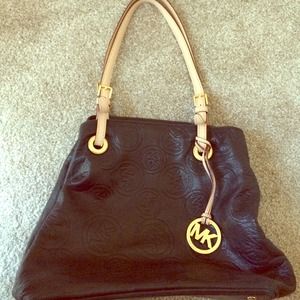 Black embossed Tote
