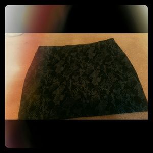 Black and grey skirt