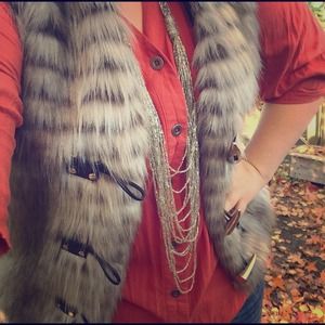 Michael Kors Jackets & Coats - MICHAEL KORS brown/grey fur vest! Michael Kors Jackets & Coats - MICHAEL KORS brown/grey fur vest!