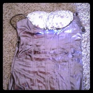 Adorable silver and black dress!